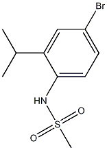 N-(4-bromo-2-isopropylphenyl)methanesulfonamide Struktur