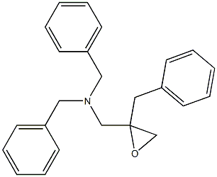 N,N-dibenzyl-1-(2-benzyloxiran-2-yl)methanamine Struktur