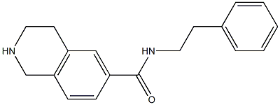 N-phenethyl-1,2,3,4-tetrahydroisoquinoline-6-carboxamide Struktur