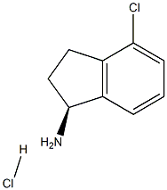 (1S)-4-CHLORO-2,3-DIHYDRO-1H-INDEN-1-AMINE HYDROCHLORIDE Struktur