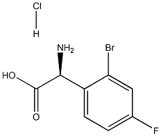 D-2-(O-BROMO-P-FLUOROPHENYL)GLYCINE HYDROCHLORIDE Struktur