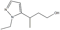 3-(1-ethyl-1H-pyrazol-5-yl)butan-1-ol Struktur