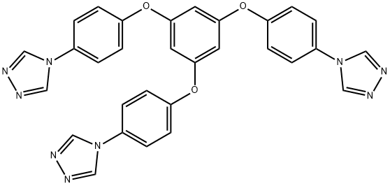 1,3,5-tris(4-(4H-1,2,4-triazol-4-yl)phenoxy)benzene Struktur