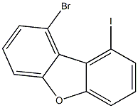 1-bromo-9-iodo-dibenzofuran Struktur