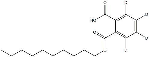 mono-n-Decyl Phthalate-3,4,5,6-d4 Struktur