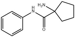 1-amino-N-phenylcyclopentane-1-carboxamide Struktur