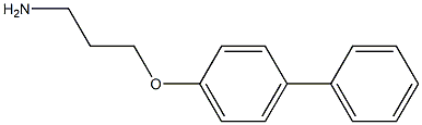 3-(4-phenylphenoxy)propan-1-amine Struktur