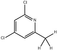 2,4-Dichloro-6-(methyl-d3)-pyridine Struktur