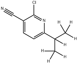 2-Chloro-3-cyano-6-(iso-propyl-d7)-pyridine Struktur