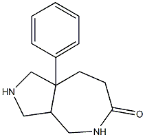 8a-phenyloctahydropyrrolo[3,4-c]azepin-6(2H)-one Struktur