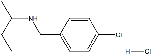 (butan-2-yl)[(4-chlorophenyl)methyl]amine hydrochloride Struktur