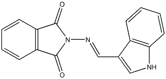 2-[(1H-indol-3-ylmethylene)amino]-1H-isoindole-1,3(2H)-dione Struktur