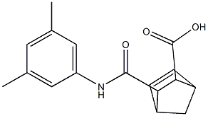 3-[(3,5-dimethylphenyl)carbamoyl]bicyclo[2.2.1]hept-5-ene-2-carboxylic acid Struktur