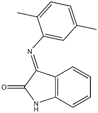 3-[(2,5-dimethylphenyl)imino]-1,3-dihydro-2H-indol-2-one Struktur