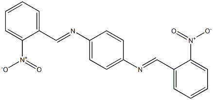 N,N'-bis(2-nitrobenzylidene)-1,4-benzenediamine Struktur