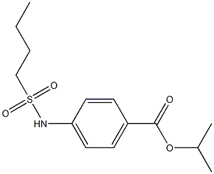 isopropyl 4-(butylsulfonamido)benzoate Struktur