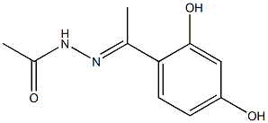 (E)-N'-(1-(2,4-dihydroxyphenyl)ethylidene)acetohydrazide Struktur