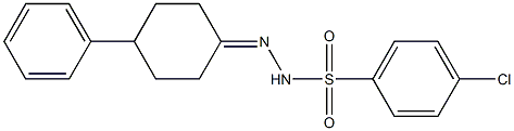 4-chloro-N'-(4-phenylcyclohexylidene)benzenesulfonohydrazide Struktur