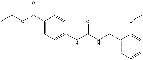 ethyl 4-(3-(2-methoxybenzyl)ureido)benzoate Struktur