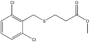 methyl 3-((2,6-dichlorobenzyl)thio)propanoate Struktur