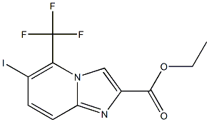 6-Iodo-5-trifluoromethyl-imidazo[1,2-a]pyridine-2-carboxylic acid ethyl ester|