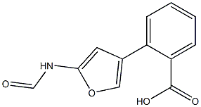 4-(furan-2-carboxamido)benzoic acid Struktur