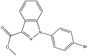 Methyl 1-(4-bromophenyl)-1H-indazole-3-carboxylate Struktur