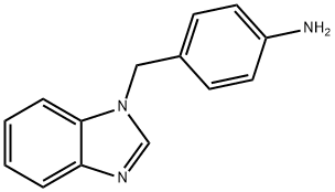 4-(1H-1,3-Benzodiazol-1-ylmethyl)aniline Struktur