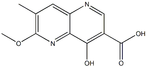 4-Hydroxy-6-methoxy-7-methyl-[1,5]naphthyridine-3-carboxylic acid Structure