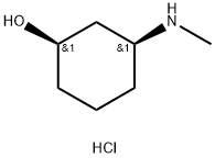 (1R,3S)-3-Methylamino-cyclohexanol hydrochloride Struktur