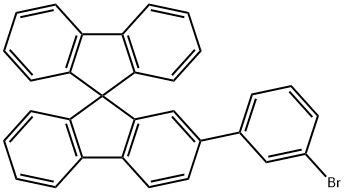 2-(3-chlorophenyl)-9,9'-spirobi[fluorene] Struktur