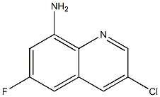 3-Chloro-6-fluoro-quinolin-8-ylamine Struktur