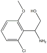 2-AMINO-2-(2-CHLORO-6-METHOXYPHENYL)ETHAN-1-OL Struktur