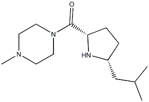 ((2S,5R)-5-isobutylpyrrolidin-2-yl)(4-methylpiperazin-1-yl)methanone Struktur