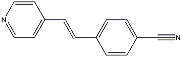 (E)-4-(2-(pyridin-4-yl)vinyl)benzonitrile Struktur