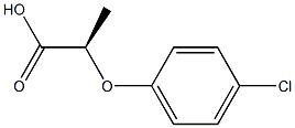 (R)-2-(4-chlorophenoxy)propanoic acid Struktur