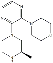 (R)-4-(3-(3-methylpiperazin-1-yl)pyrazin-2-yl)morpholine Struktur