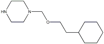 1-((2-cyclohexylethoxy)methyl)piperazine Struktur