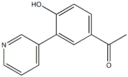 1-(4-hydroxy-3-(pyridin-3-yl)phenyl)ethanone Struktur