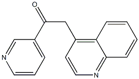 1-(pyridin-3-yl)-2-(quinolin-4-yl)ethanone Struktur