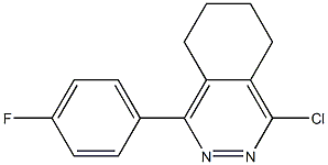 1-chloro-4-(4-fluorophenyl)-5,6,7,8-tetrahydrophthalazine Struktur