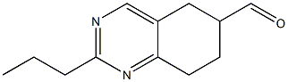 2-propyl-5,6,7,8-tetrahydroquinazoline-6-carbaldehyde Struktur