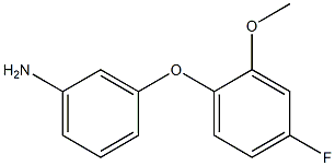 3-(4-fluoro-2-methoxyphenoxy)aniline Struktur