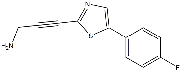 3-(5-(4-fluorophenyl)thiazol-2-yl)prop-2-yn-1-amine Struktur