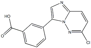 3-(6-chloroimidazo[1,2-b]pyridazin-3-yl)benzoic acid Struktur