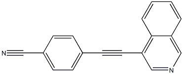 4-(isoquinolin-4-ylethynyl)benzonitrile Struktur