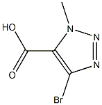 4-bromo-1-methyl-1H-1,2,3-triazole-5-carboxylic acid Struktur