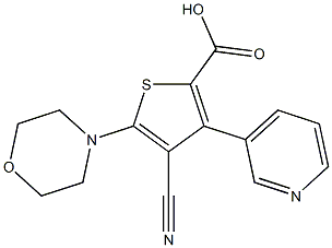 4-cyano-5-morpholino-3-(pyridin-3-yl)thiophene-2-carboxylic acid