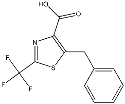 5-benzyl-2-(trifluoromethyl)thiazole-4-carboxylic acid Structure