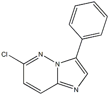 6-chloro-3-phenylimidazo[1,2-b]pyridazine Struktur